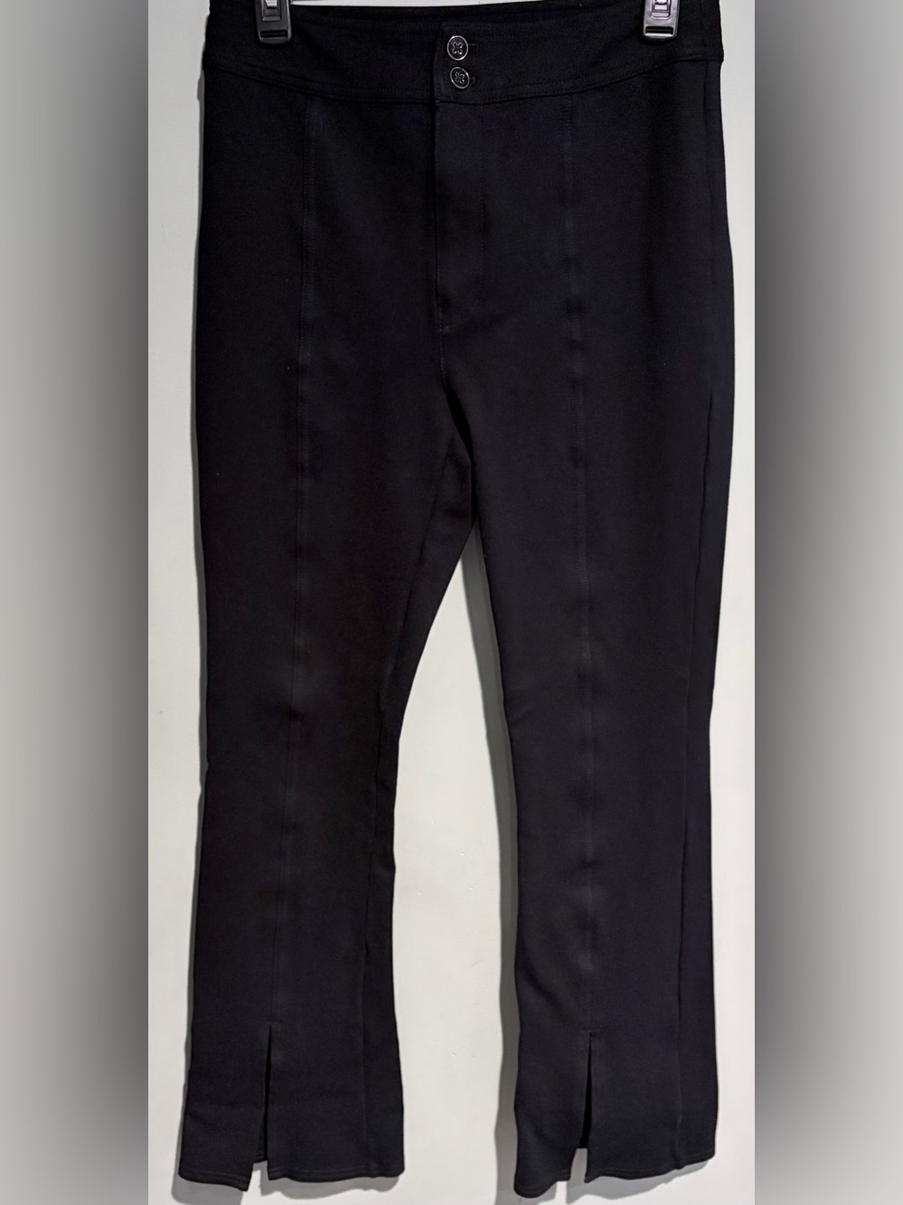 Maeve by Anthropologie Slit Front Flared Ponte Pants